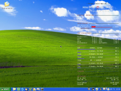 LXDE Desktop im Luna XP Design mit Systemmonitor Conky