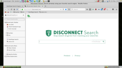 Gehärteter Firefox ESR Browser - Lesezeichen-Leiste und Disconnect Suche